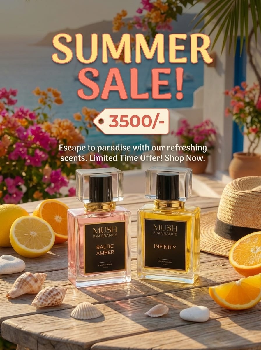Summer Special Perfume Deal Premium Fragrance Set (Baltic Amber+ Infinite) | 50ml Long Lasting Perfumes for Men & Women