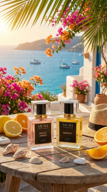 Summer Special Perfume Deal Premium Fragrance Set (Baltic Amber and Infinite) | 50ml Long Lasting Perfumes for Men & Women